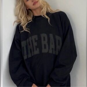 The Bar Black Crewneck Sweatshirt
